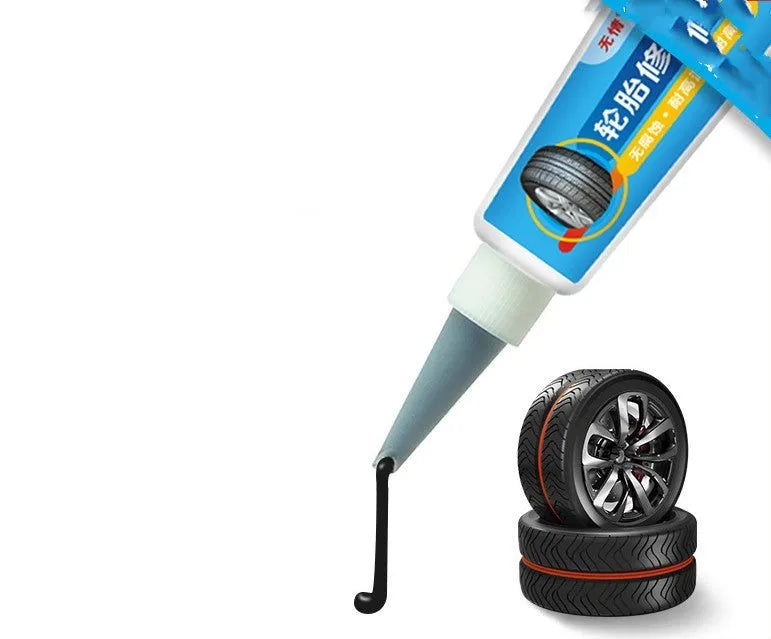 Black car tyre repair glue tube for repairing hard cuts on side of tyres