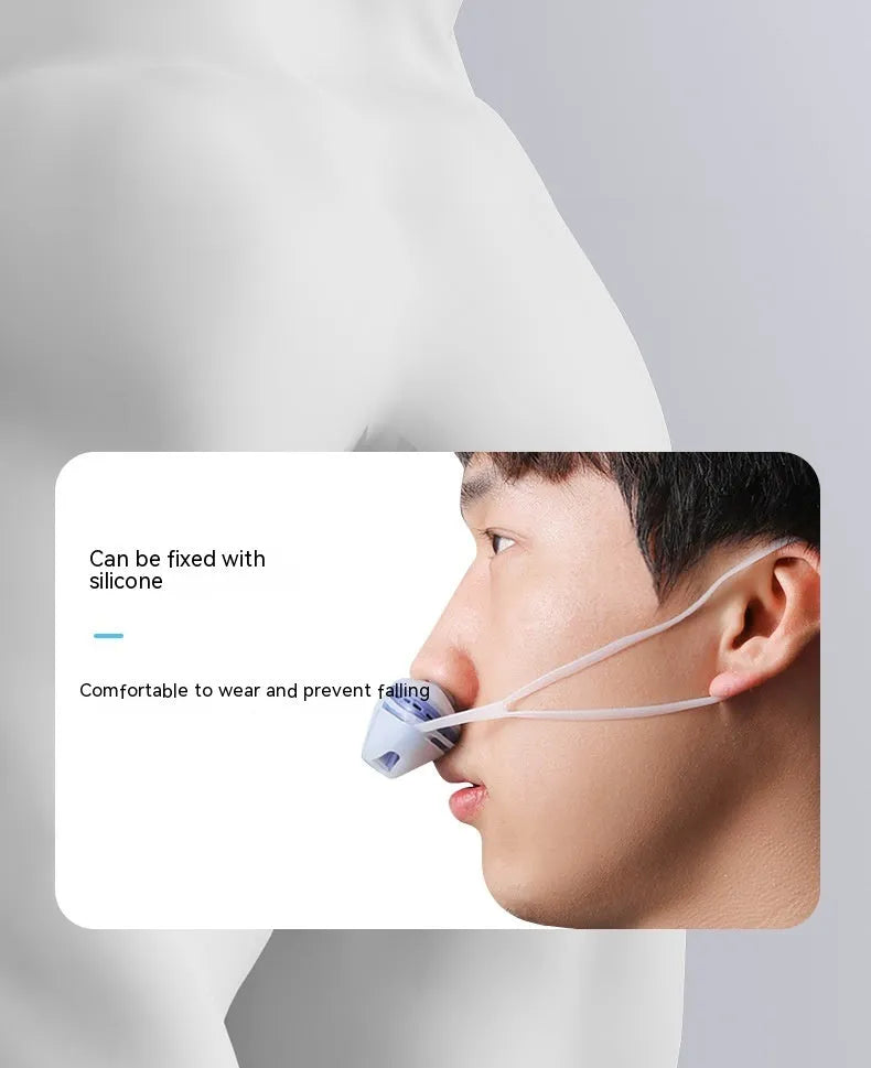 Electric anti snoring oral appliance white silicone shell USB rechargeable 60x25.2x39mm