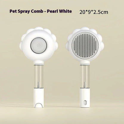 Versatile 2-in-1 Pet Grooming Brush and Comb with Curved Teeth Design for Effective Brushing and Detangling