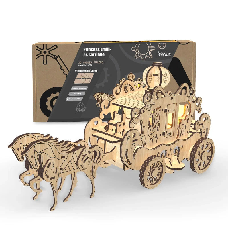 Princess Amelia Carriage Modelling Puzzle Toy for creative and educational play