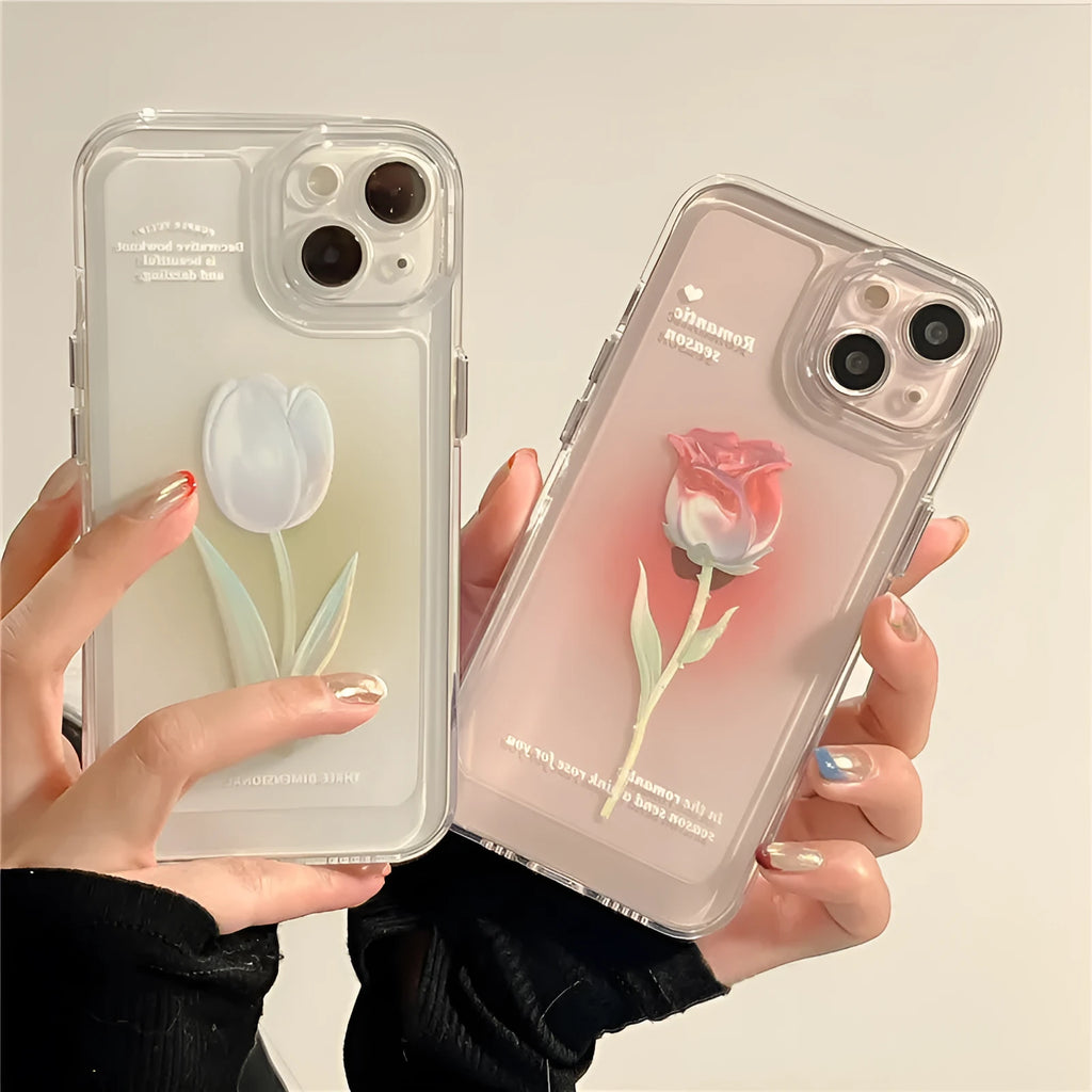 Gradient coloured TPU all-inclusive phone case for iPhone showing full-wrap protection design