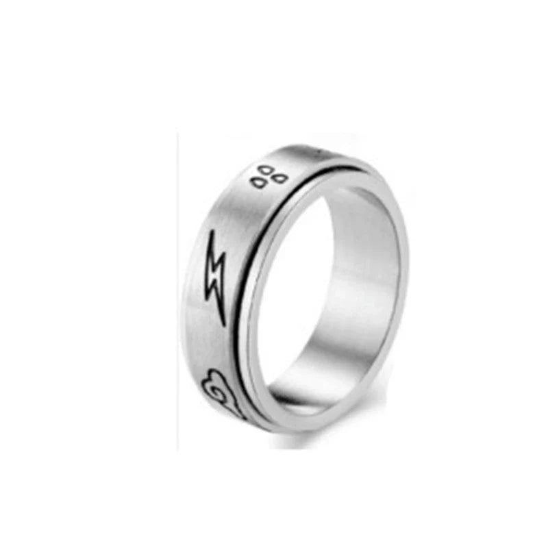 Stylish titanium steel rings with stars, moons, and unique textures for fashionable accessories