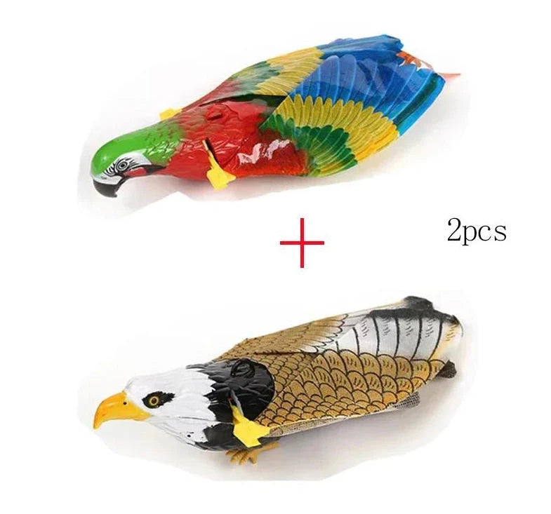 Interactive hanging eagle cat toy for active play and mental stimulation