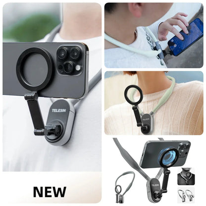 Premium magnetic phone holder with quick-release and adjustable design for hands-free use on the go