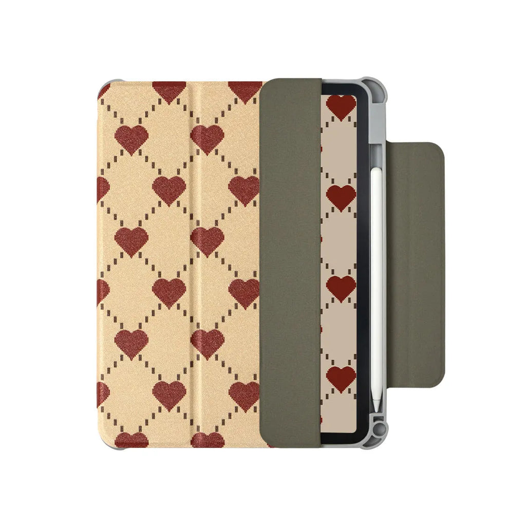 Magnetic polyurethane flat plate protective shell for iPad Air 5 and iPad Air 4 tablet.