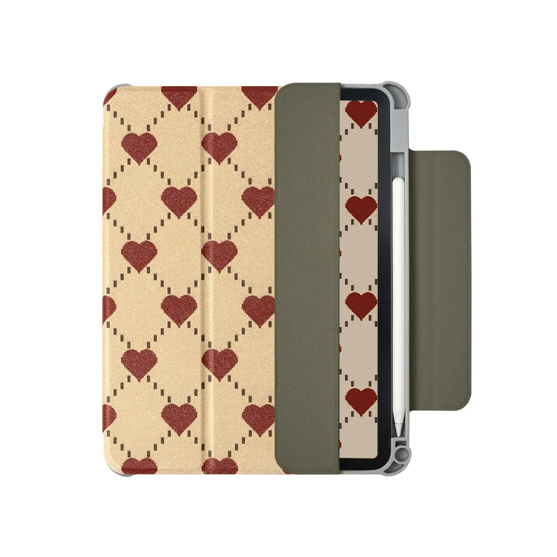 Magnetic polyurethane flat plate protective shell for iPad Air 5 and iPad Air 4 tablet.