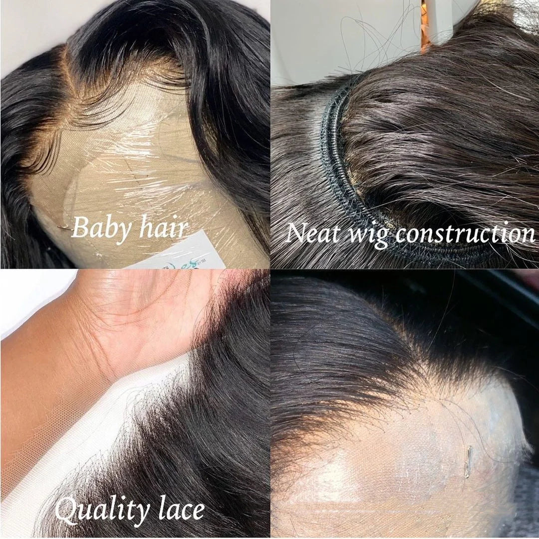 Stylish Body Wave Human Hair Lace Front Wig for a natural look