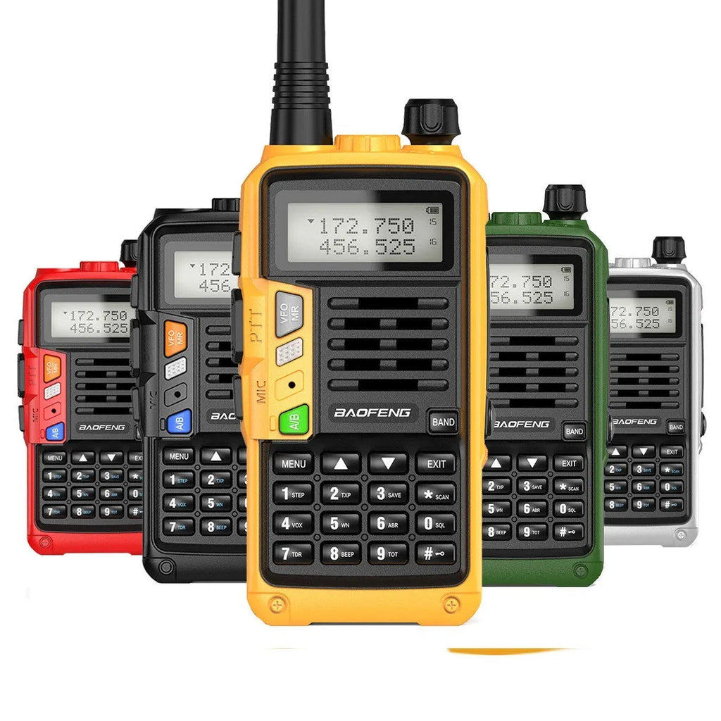 UV-5R dual band walkie talkie 10W 128 channels 2800mAh lithium battery black outdoor communication device