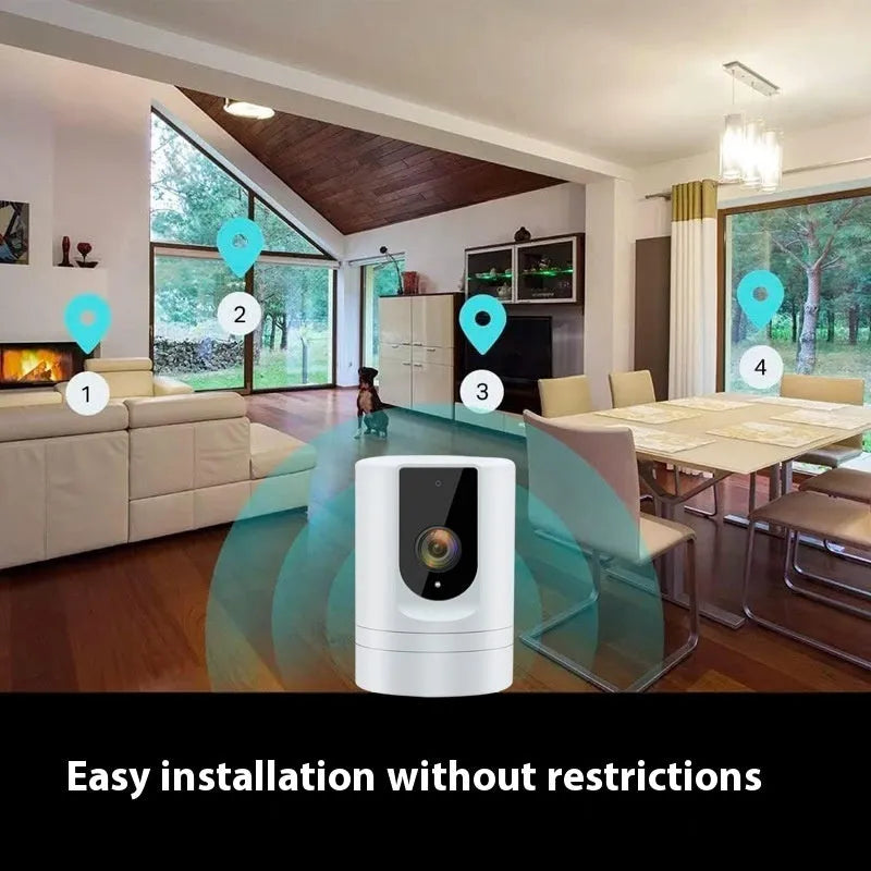 Home smart 1080P camera with voice intercom for baby care and home security surveillance