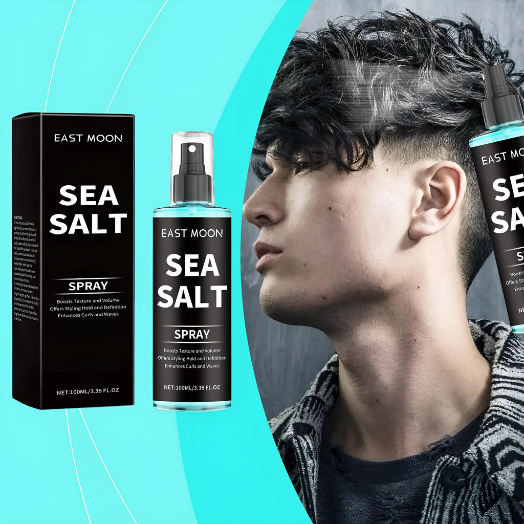 Sea salt curly hair spray 100ml in a compact bottle for shaping and defining curls