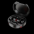 Wireless Bluetooth dual headphones in Classic Black with ear-mounted design and bilateral stereo