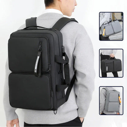 Premium multifunctional backpack with USB port and padded laptop compartment for business and travel