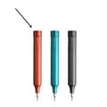 Black oxide 24-in-1 precision repair screwdriver set with magnetic bits stored in handle for phone and computer disassembly