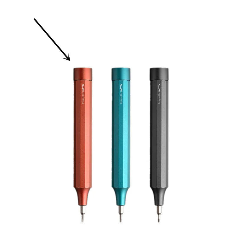 Black oxide 24-in-1 precision repair screwdriver set with magnetic bits stored in handle for phone and computer disassembly