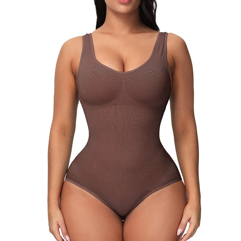 Nylon corset bodysuit in various colours for waist support and body sculpting