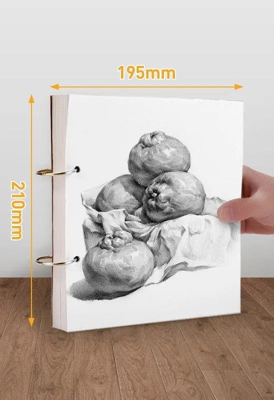 8K thickened sketchbook for hand-painted marker art with coil binding