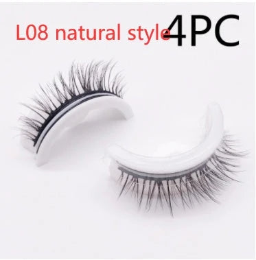 Captivating 3D layered mink-like false eyelashes for bold, voluminous eye makeup looks