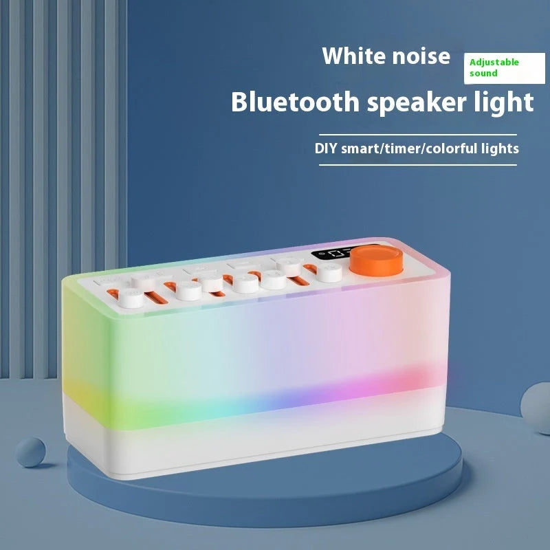 Bluetooth white noise sleep sound machine with RGB seven-color night light
