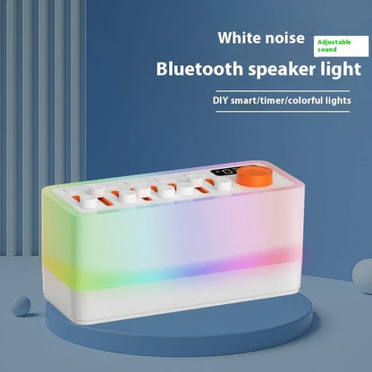 Bluetooth white noise sleep sound machine with RGB seven-color night light