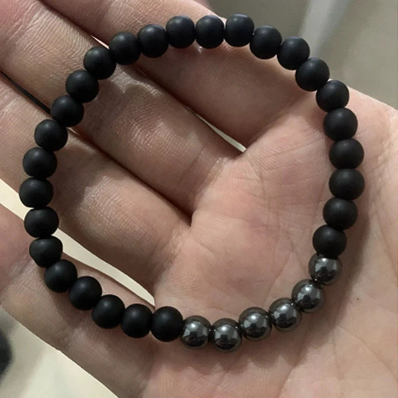 Micro-inlaid crown bracelet with copper bead and zircon detailing in various colours