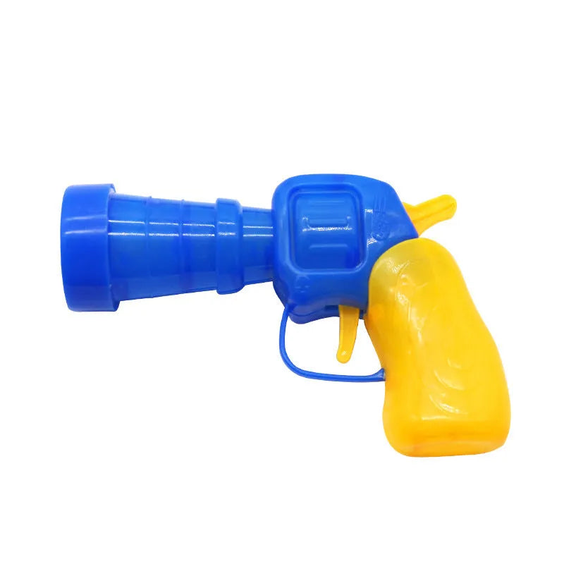 30cm pet toy launching gun with soft plush yarn balls for dogs and cats interactive play