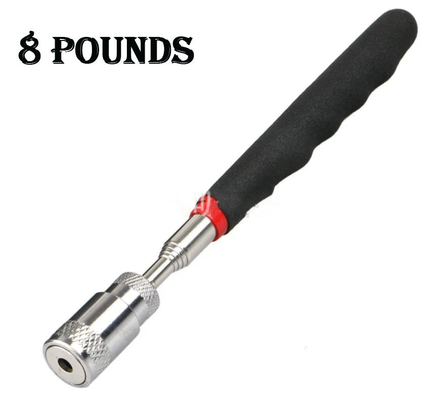 LED Magnetic Pick Up Tool with telescopic shaft and LED light for retrieving small metal parts