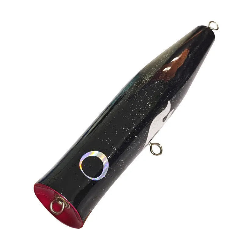 Wooden bionic sea fishing bait 20.5cm in black colour for outdoor sports fishing gear
