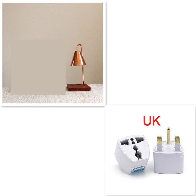 Versatile aromatherapy diffuser lamp with curvy stem, semi-matte finish, and adjustable soft halogen light for soothing fragrance and ambiance in Kiwi homes