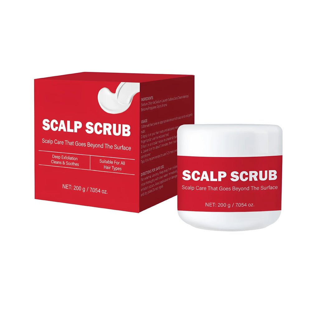 Exfoliating scalp facial scrub shampoo with anti-itching and anti-dandruff properties, 200g FP-B007