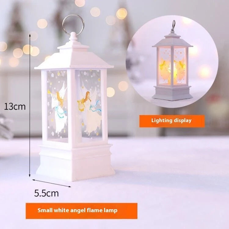 Christmas Santa Claus LED night light battery-powered hanging lantern for festive decoration