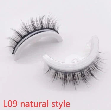 Captivating 3D layered mink-like false eyelashes for bold, voluminous eye makeup looks