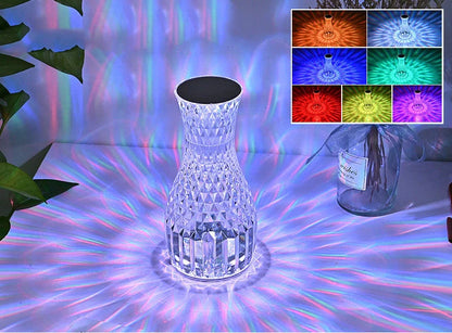 Vase Shape Atmosphere Crystal Lamp with remote control and USB charging