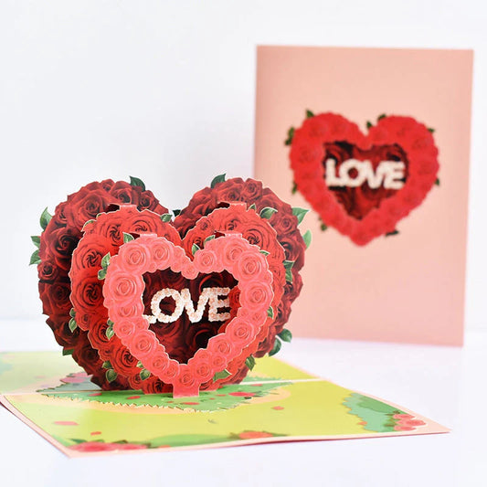 Beautifully crafted 3D pop-up greeting cards with vibrant floral designs, perfect for birthdays, anniversaries, weddings, and other special occasions.