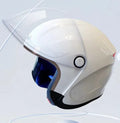 H2 Pro 3/4 smart half motorcycle helmet with AI voice and Bluetooth in ABS plastic, black colour