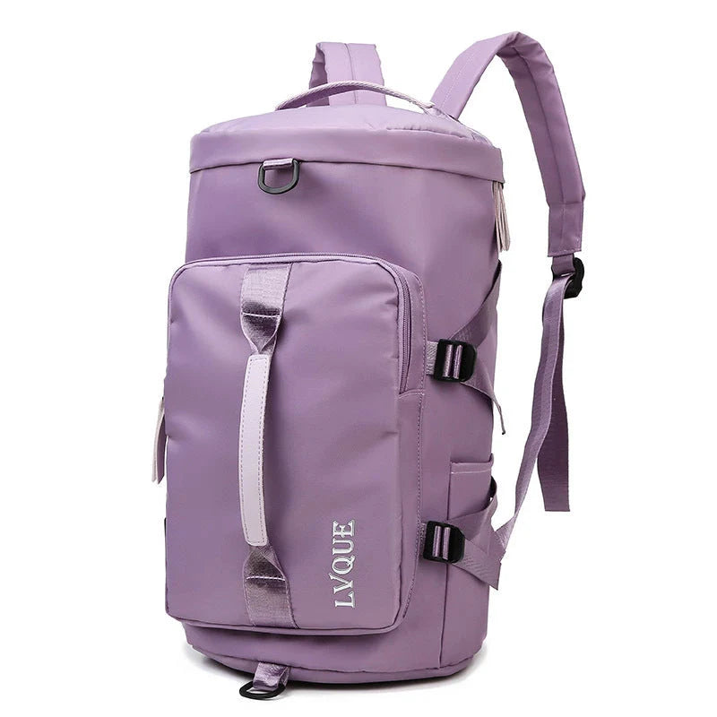 Versatile waterproof gym backpack with shoe compartment and theft-proof lock in various colours