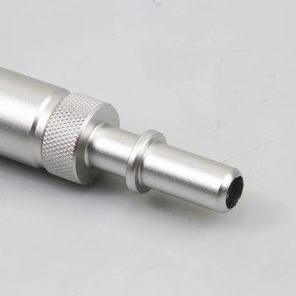 Silver metal transmission refuelling joint for manual gearbox fluid maintenance weighing 500g