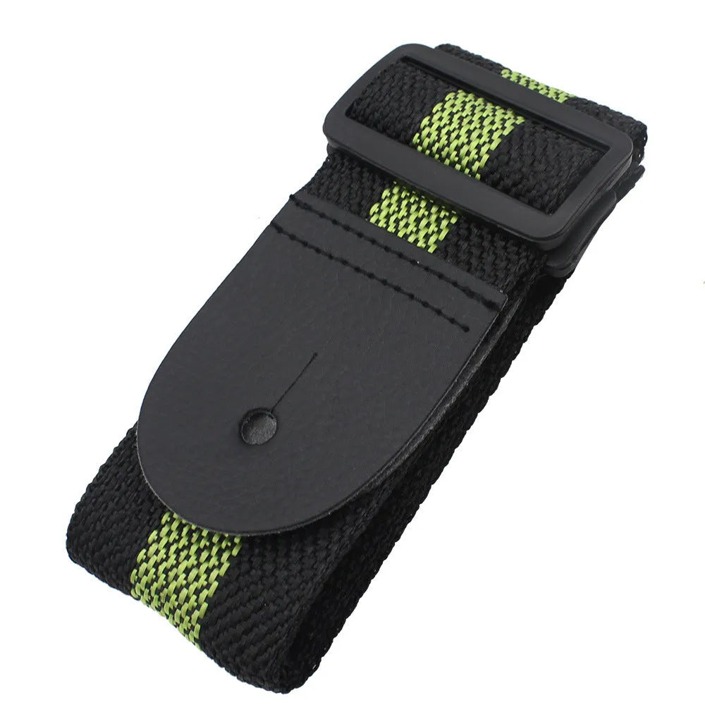 Universal woven crossbody instrument strap for guitar, bass, and ukulele in five colour options.
