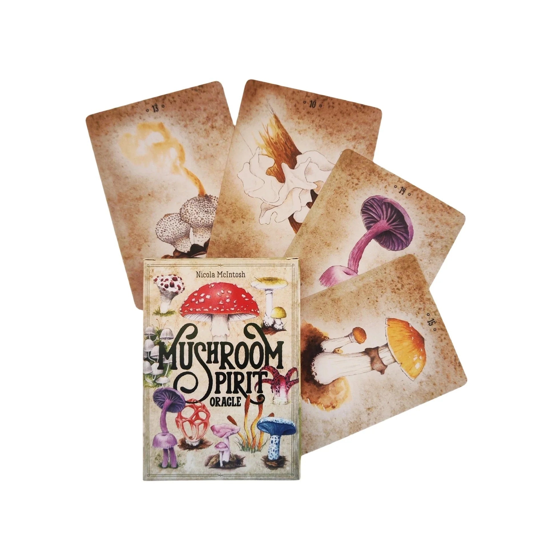 Mushroom Spirit Oracle Card Game for intellectual development and hand-eye coordination