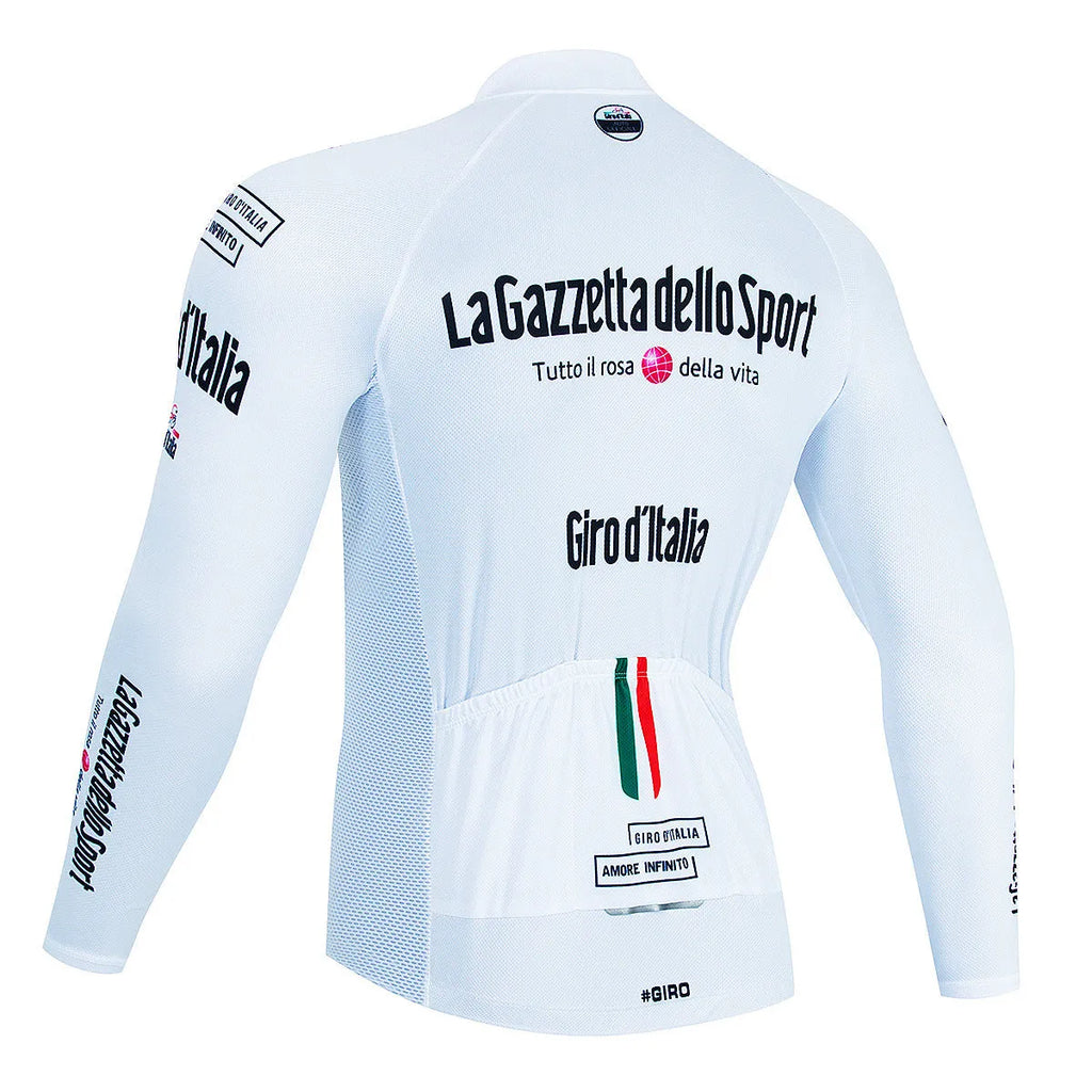 Men's long sleeve mountain bike cycling jersey in chemical fibre blend fabric