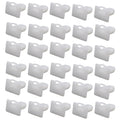 60-piece set of D318 style black plastic automobile glue nails and buckles for interior trim panels.