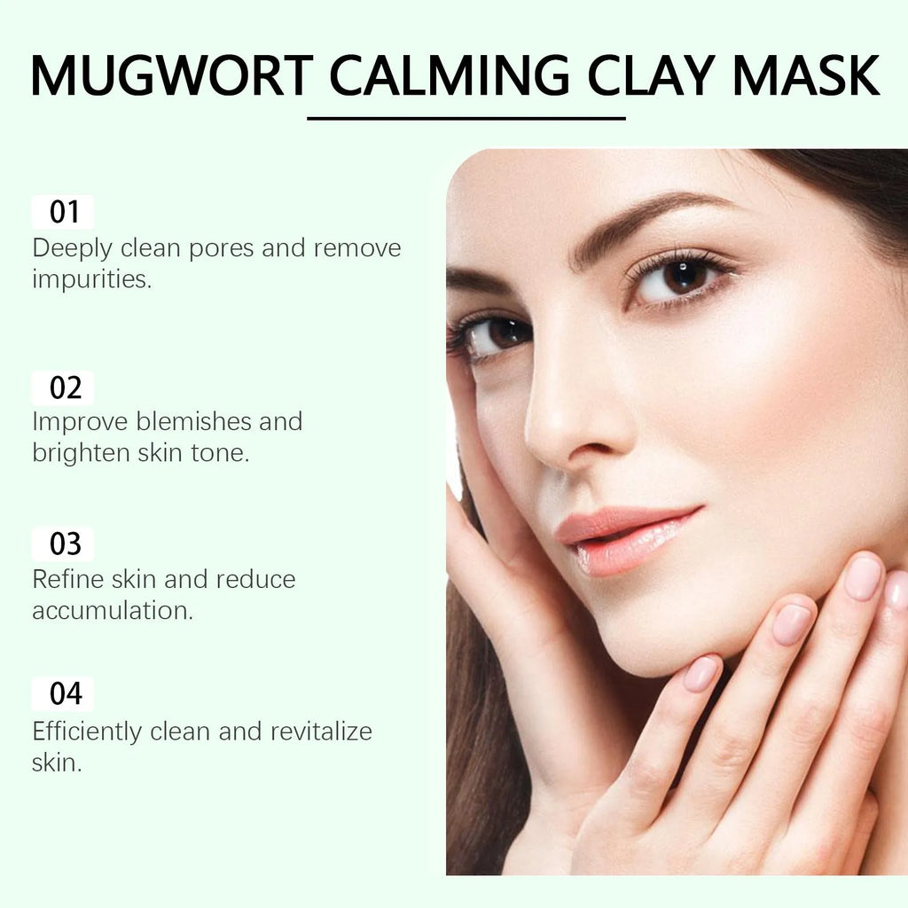 55g tube of pore cleaning mud mask with bentonite clay for acne treatment