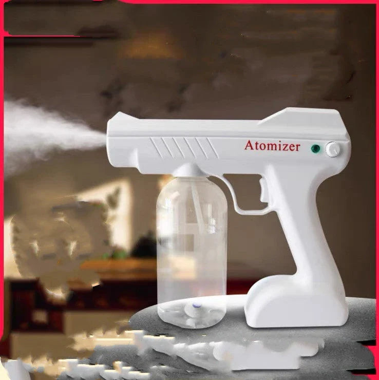 Handheld disinfection spray gun with nano steam atomization technology for effective sanitization of home, car, and more