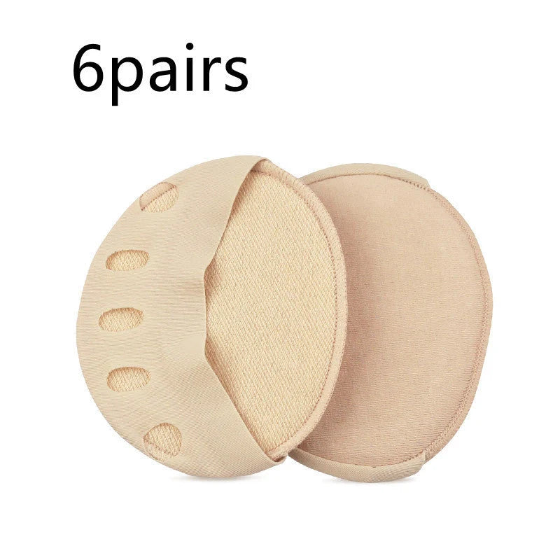 Invisible five finger socks with forefoot cushion pads for foot pain relief