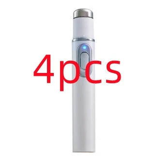 Blue Light Therapy Pen for treating acne, scars, and wrinkles with precise blue light, warming, and microcurrent technology