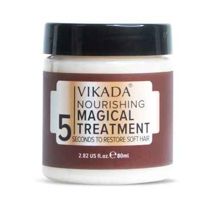 Deep moisturising hair mask in 80ml container for damaged hair treatment with 2-5 minute application