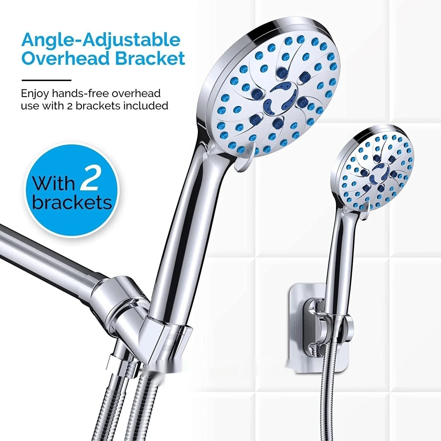 Handheld shower with electrochromism colour and multiple gear settings