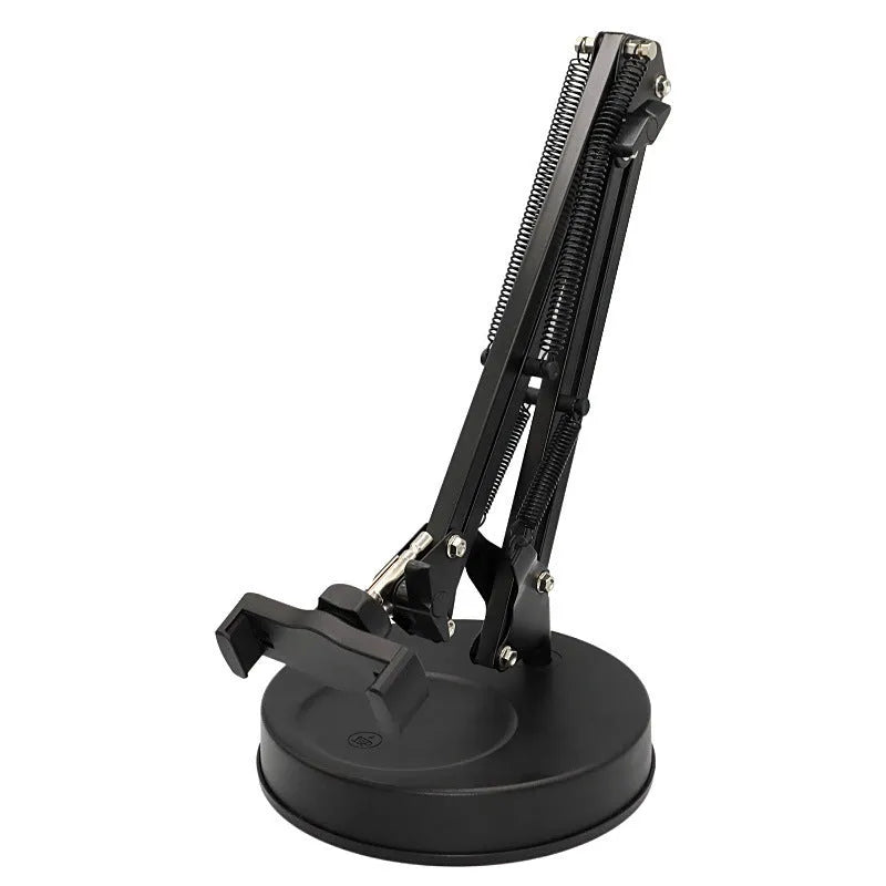 Desktop adjustable mobile live streaming photography stand with ABS metal universal phone holder