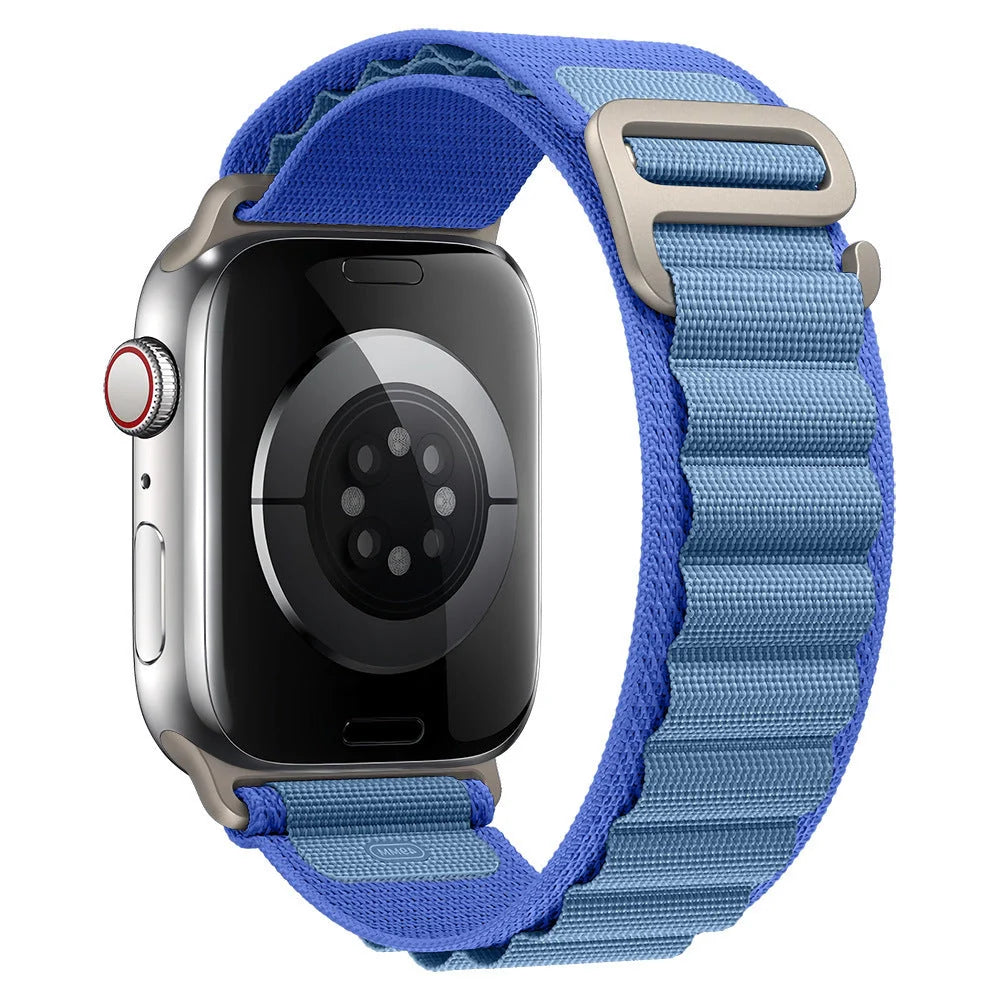 Apple Watch nylon strap with metal tips in various colours