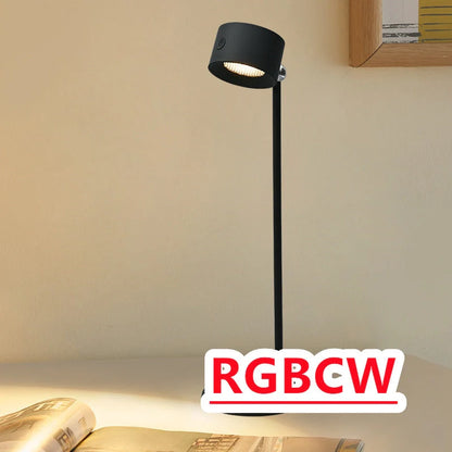 Magnetic Touchable LED USB Rechargeable Table Lamp with 360° rotation and cordless design
