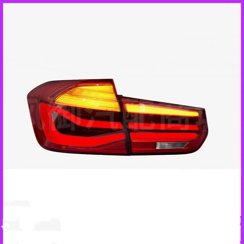 BMW 3 Series tail light assembly with LED running light strips in smoked black lens option